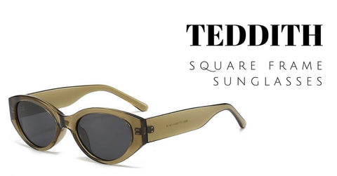Rectangle Polarized Sunglasses Retro Square Frame UV400 Protection for Women