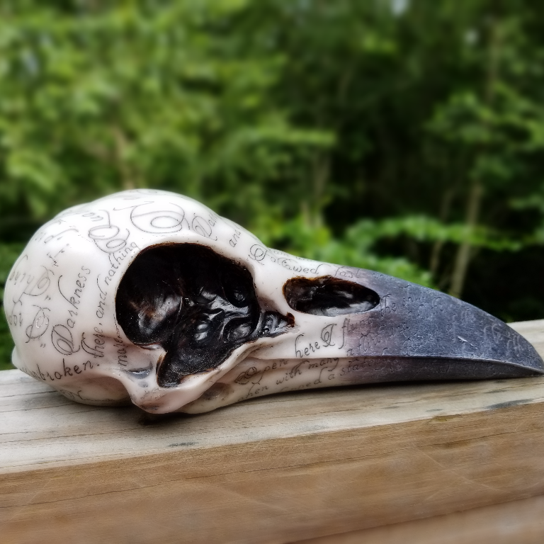 Poe Raven Skull