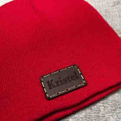 Custom Engraved Beanie Hat