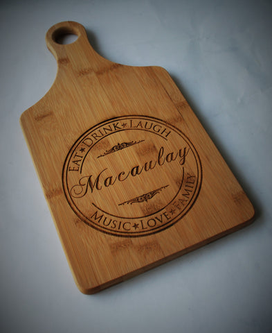 custom bamboo cutting board