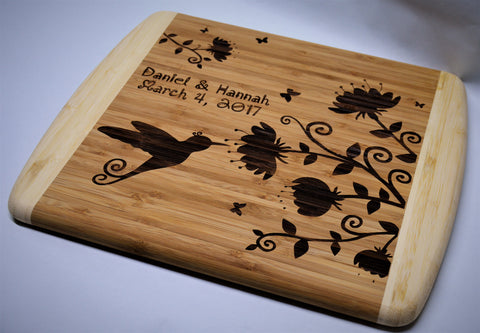 custom engraved bamboo cutting board