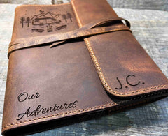 custom engraved leather journal