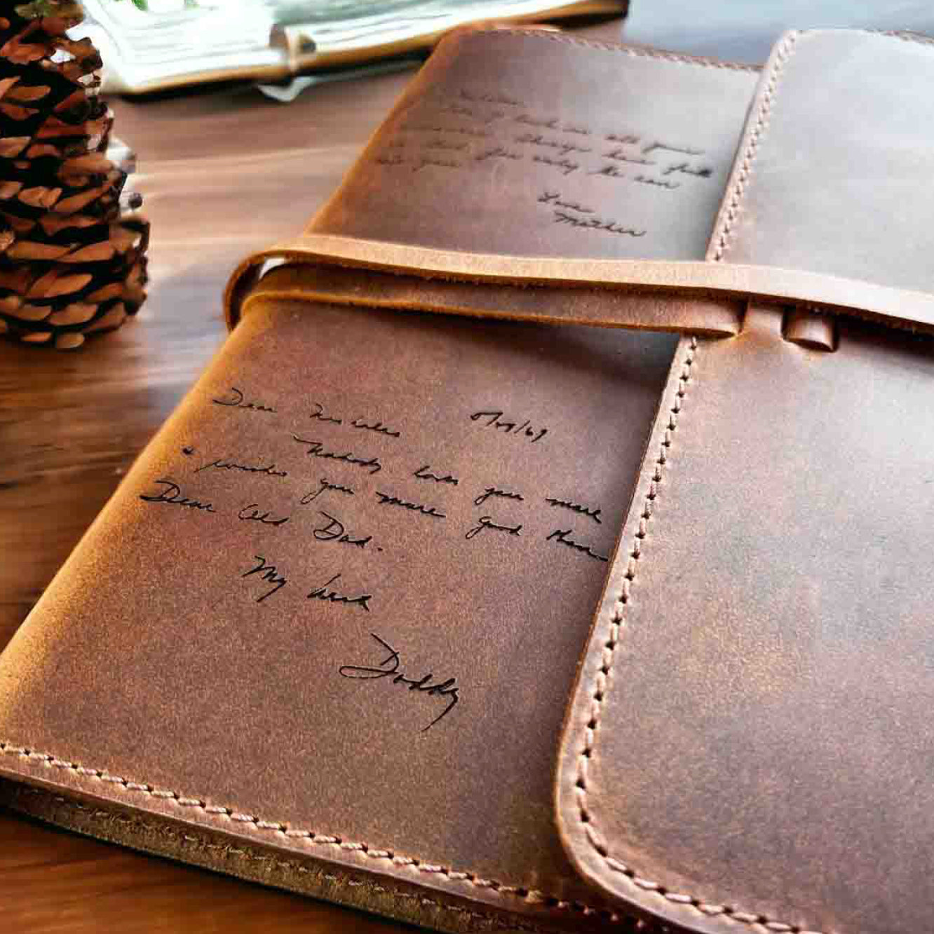 Engraved Handwriting Journal