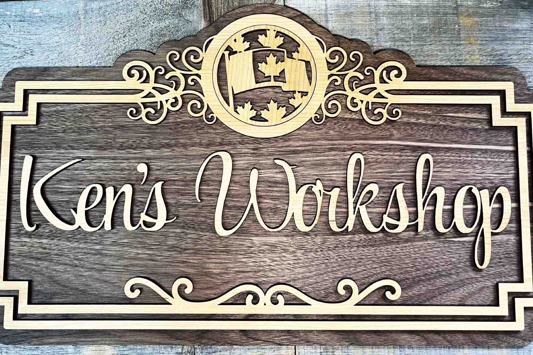 custom workshop sign
