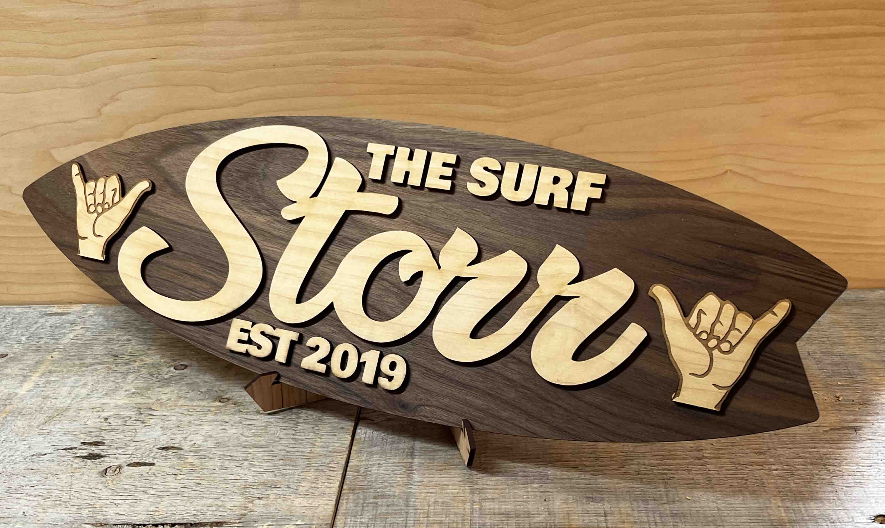 custom surfboard sign