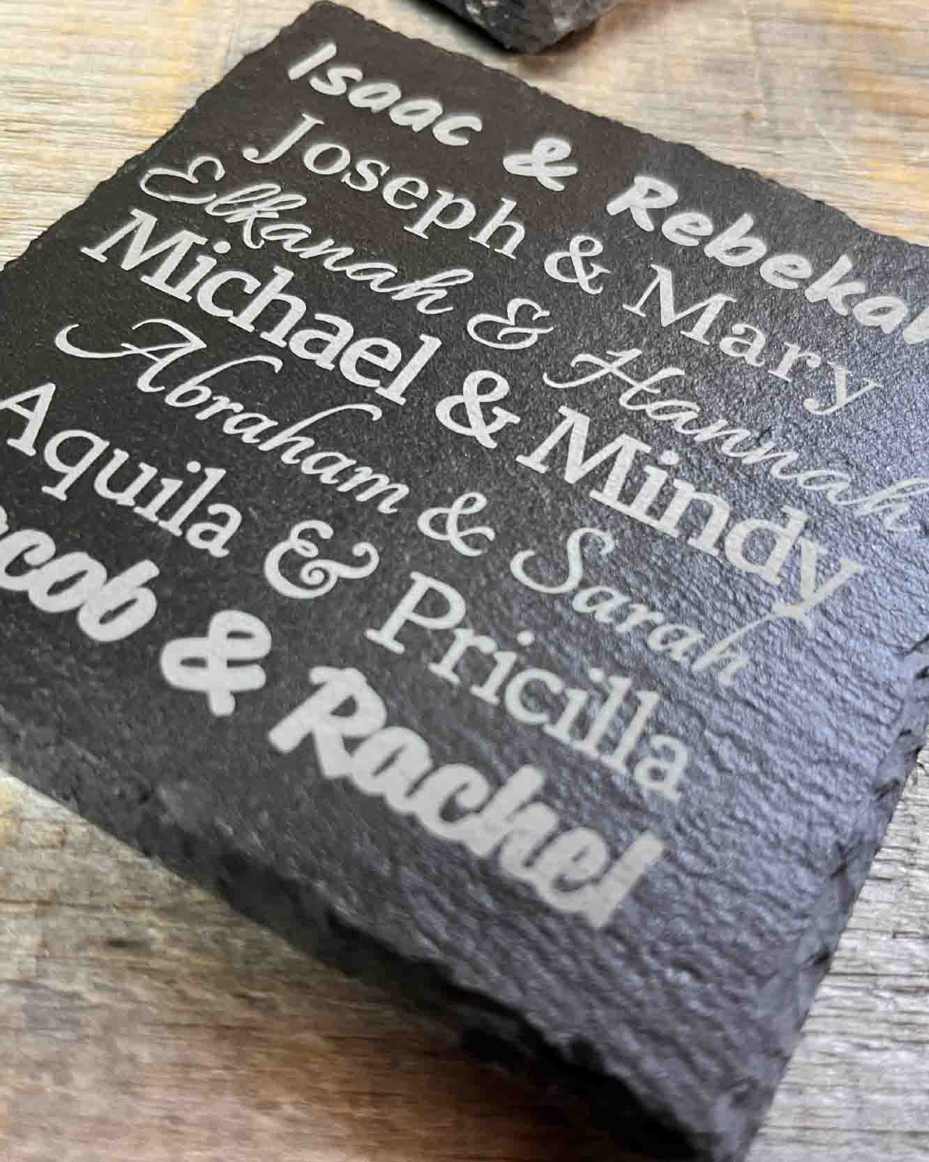 custom engraved coasters