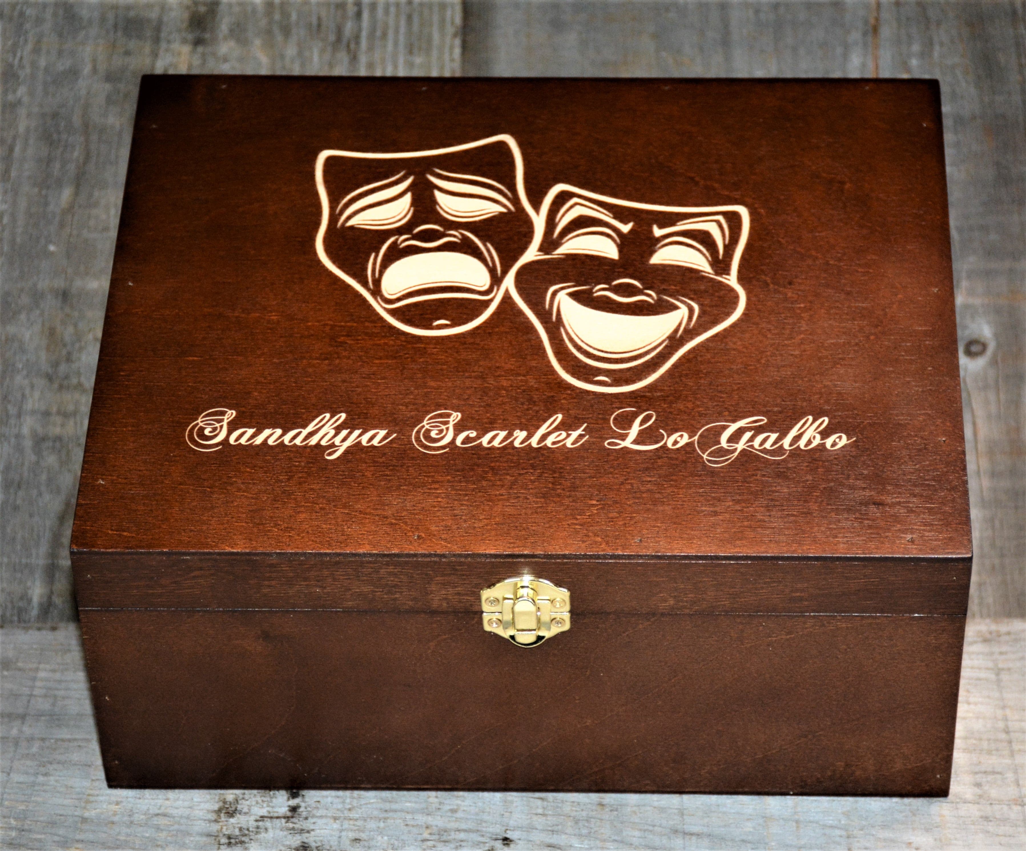 Premium Wooden Gift Box Hinged Lid With Clasp