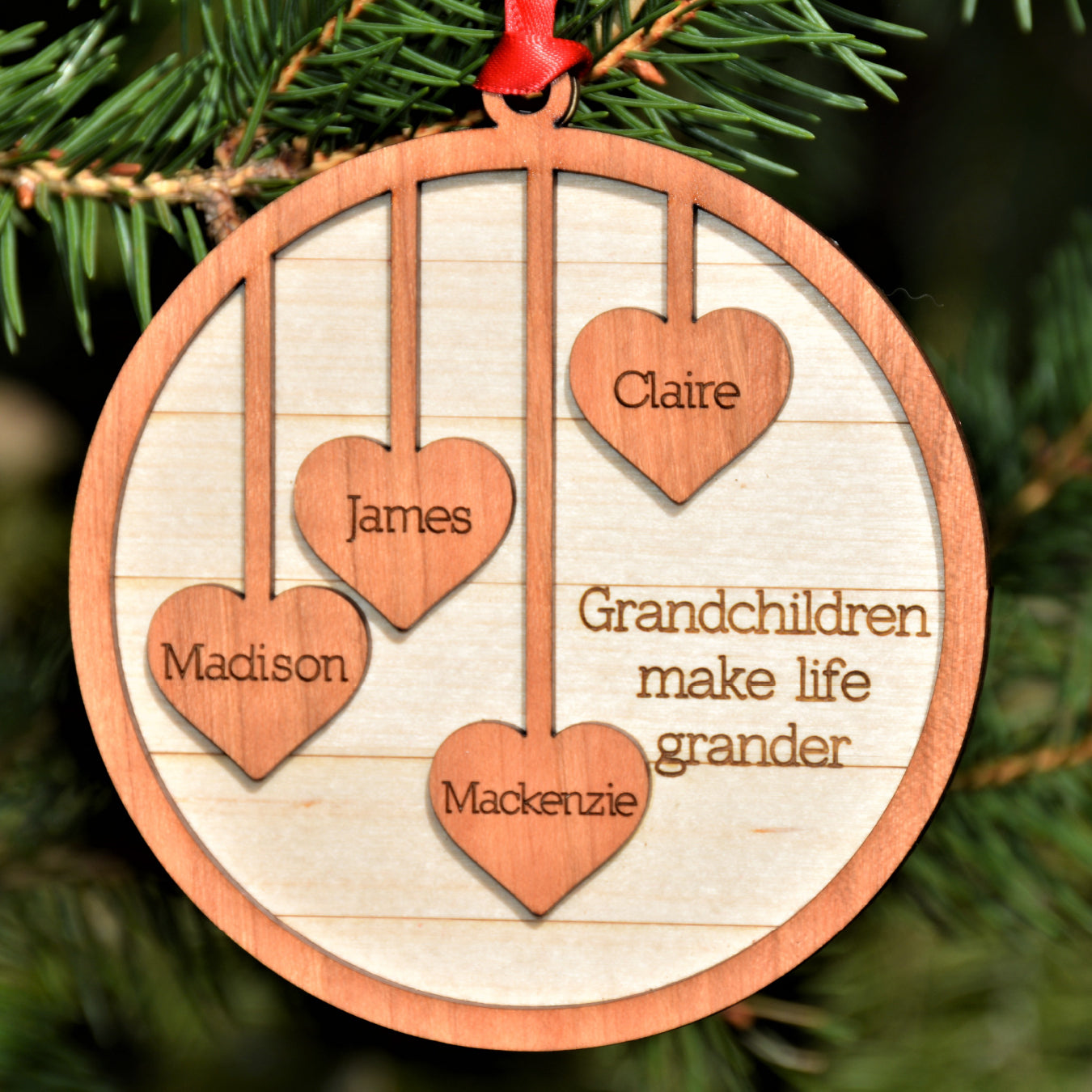 grandchildren christmas ornament