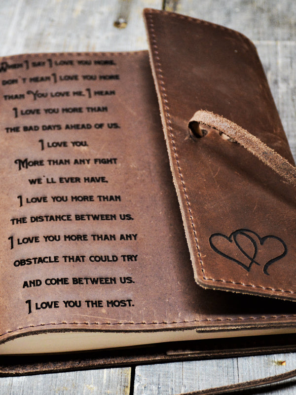 engraved leather