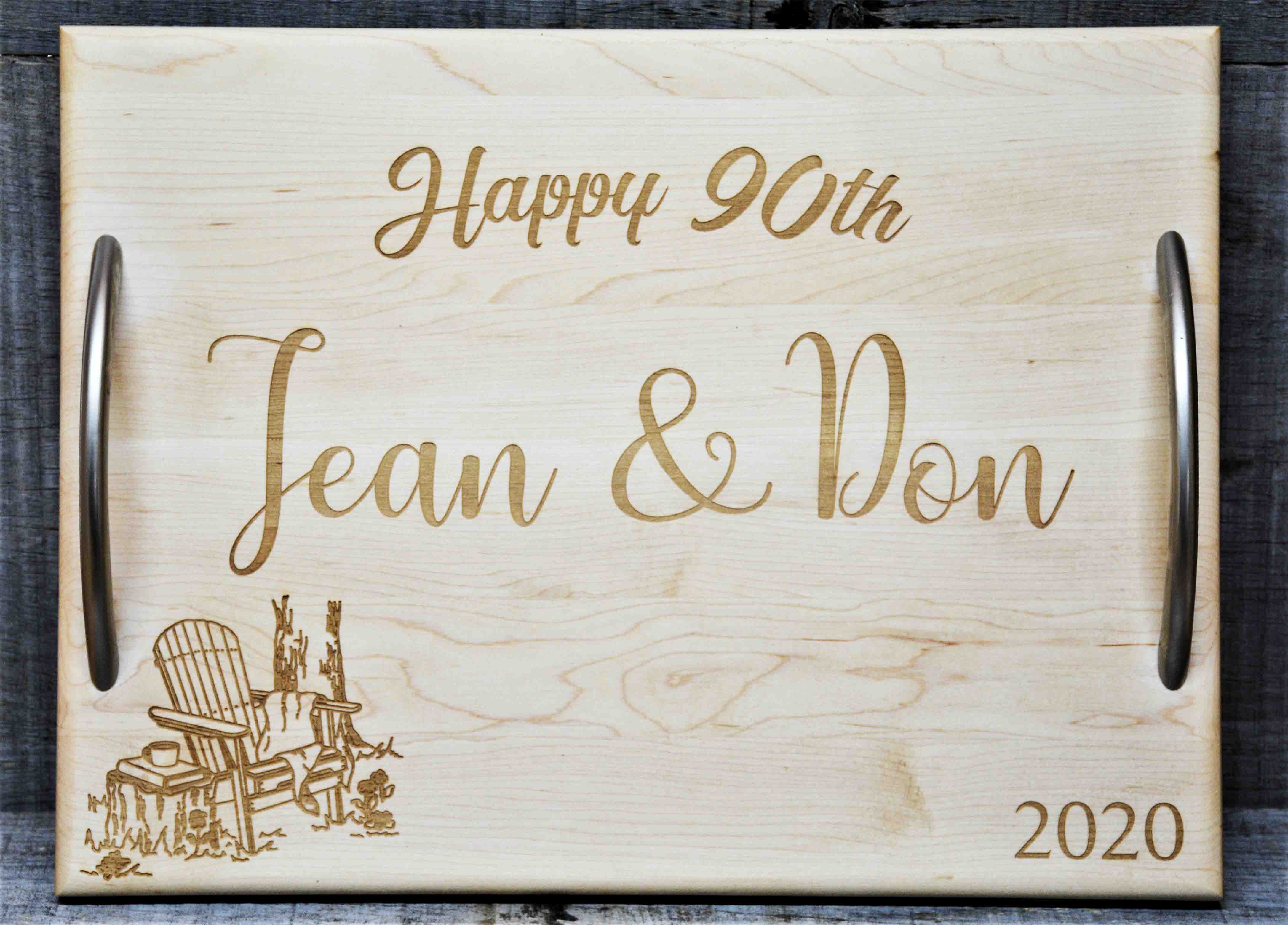 custom engraved serving trays