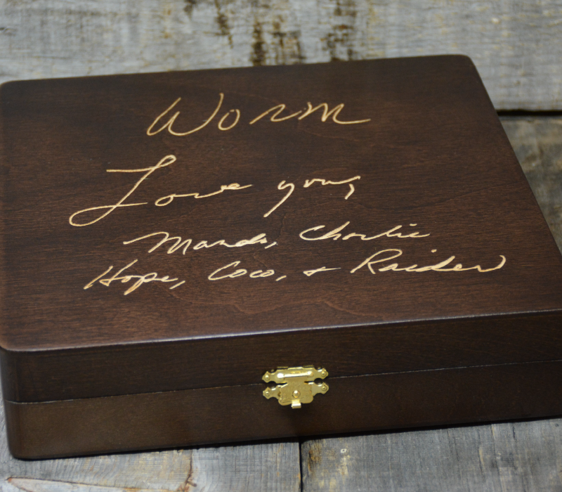 CUSTOM ENGRAVED HANDWRITING