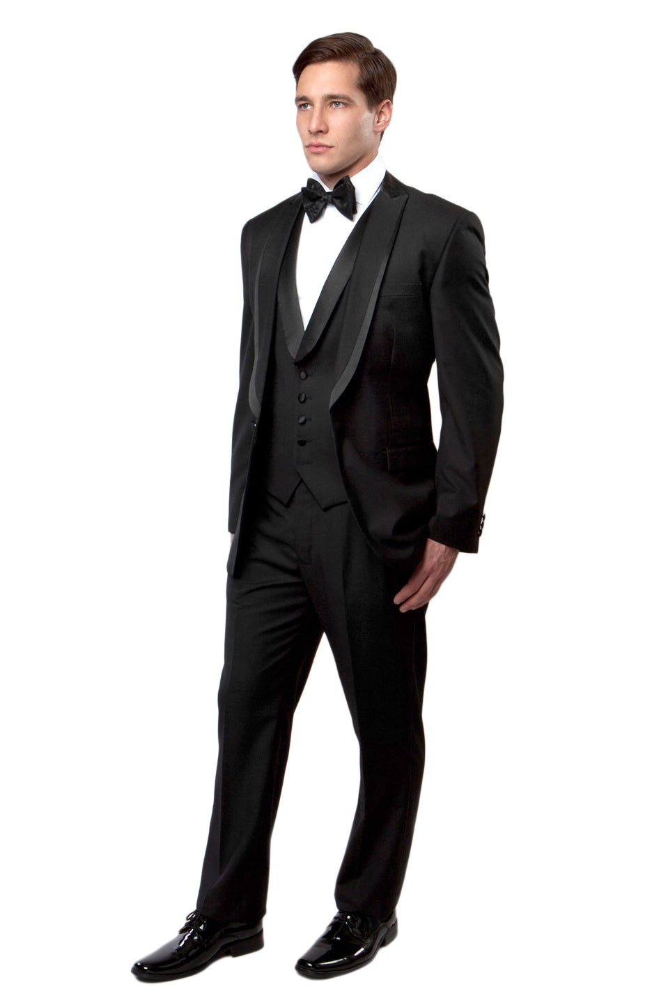 Shawl Collar Trim/ Peak Lapel Tuxedo Solid Slim Fit Prom Tuxedos For M