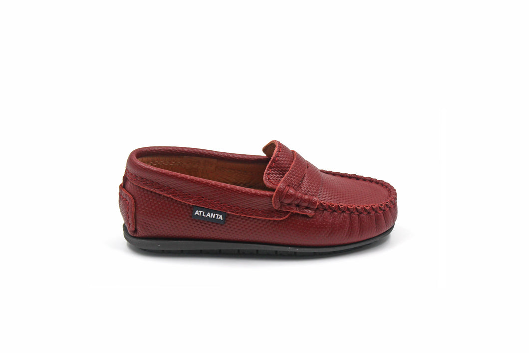 Atlanta Red Penny Loafers – HAL Shoes