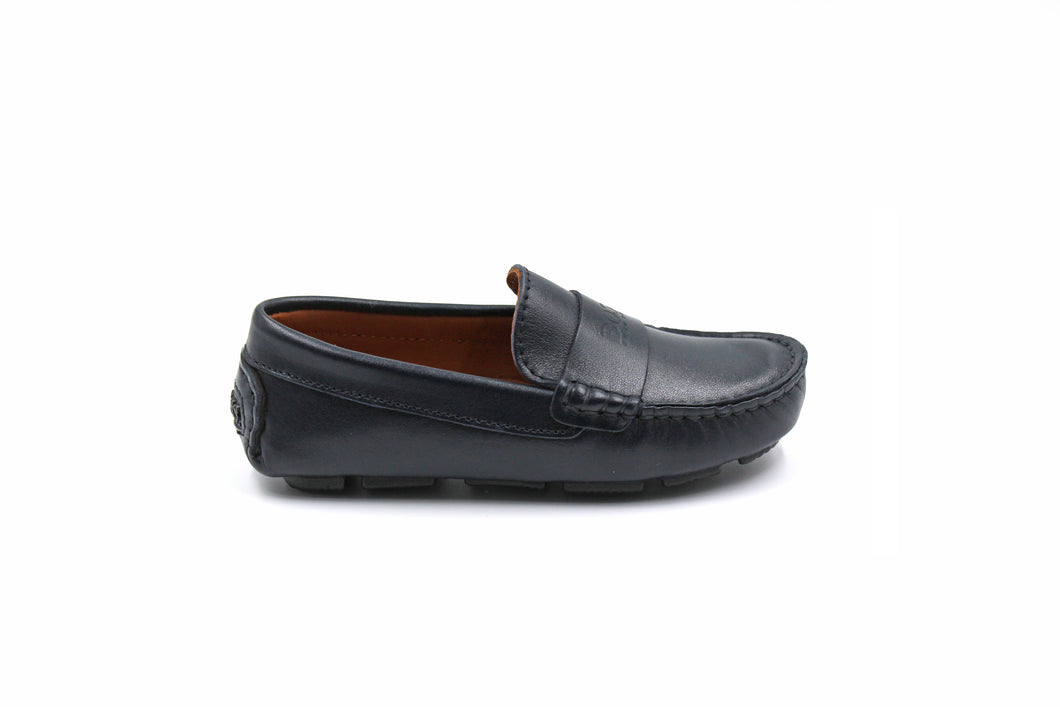 childrens navy loafers