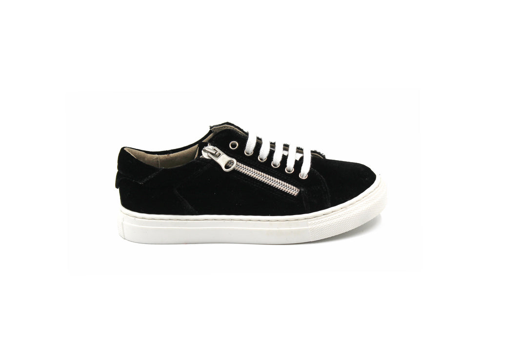 black velvet sneaker