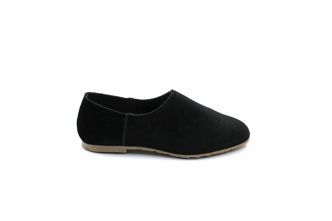black velvet girls shoes