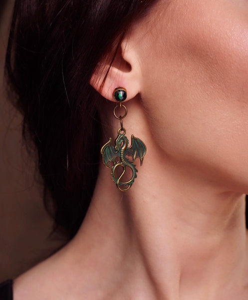 dragon earrings