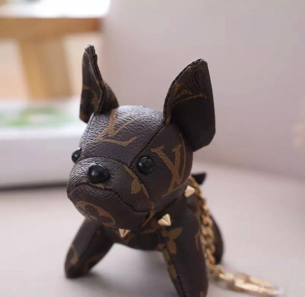 Louis Vuitton Dog Charm Keychain