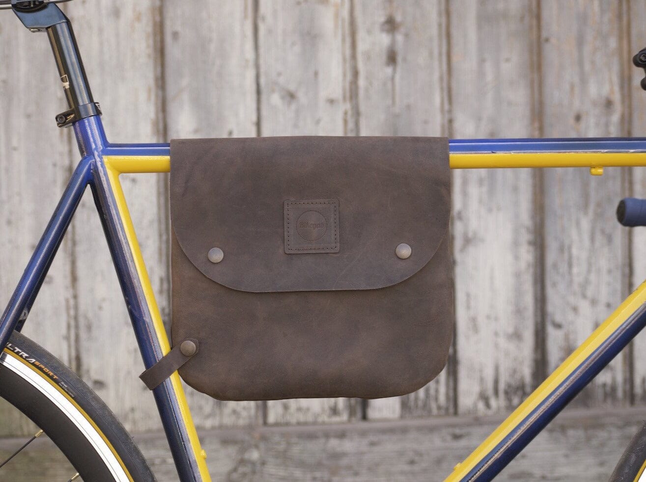 leather bike frame bag