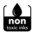Printed with non-toxic inks