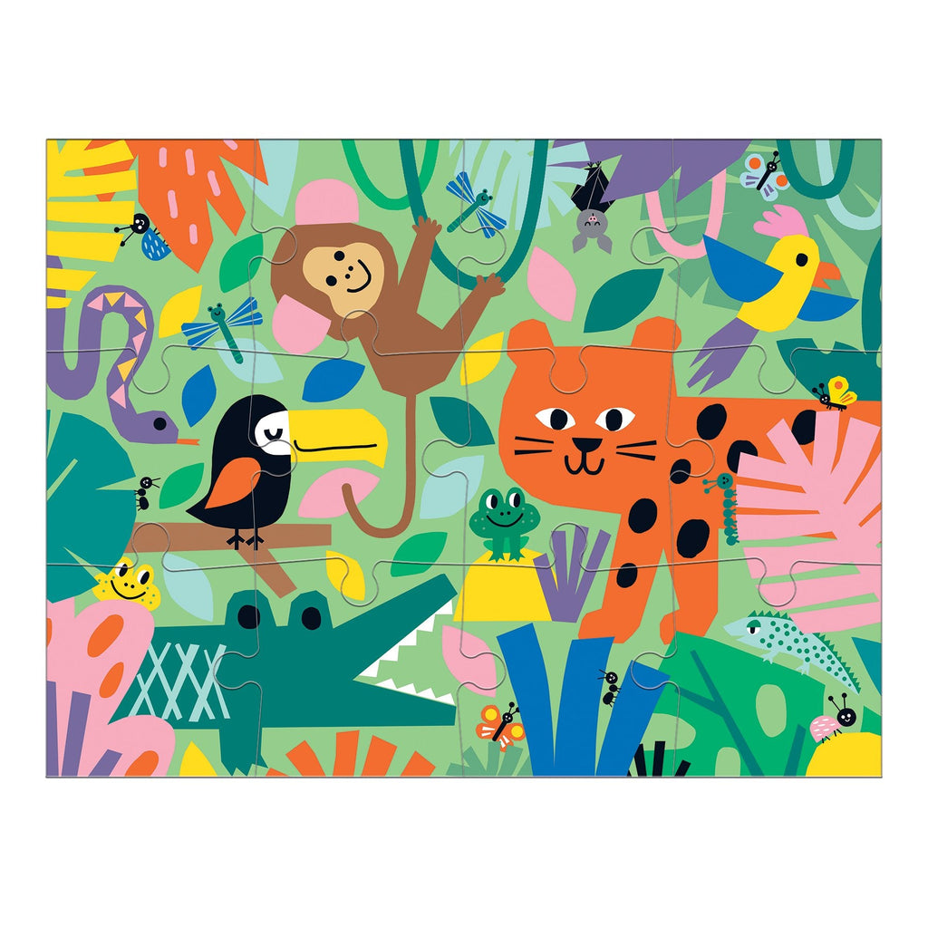 Puzzle 12 pièces - Jungle friends