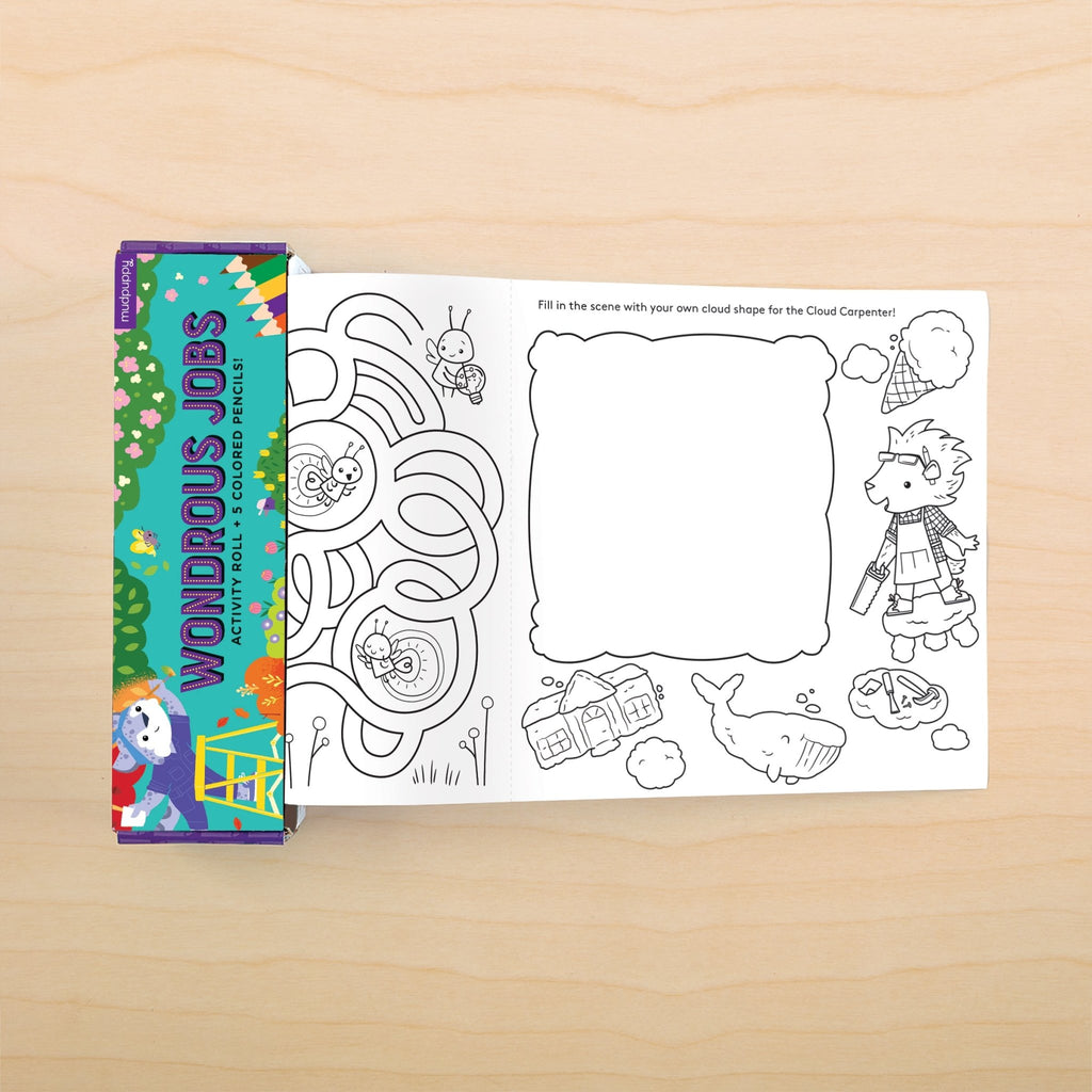 Mudpuppy Coloring Roll – Succulent Bar