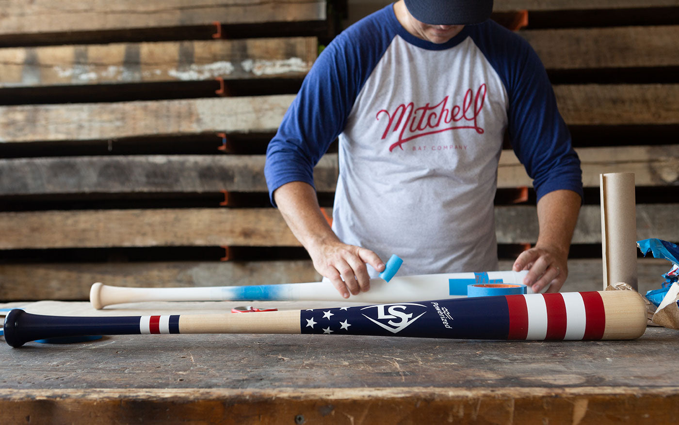 Louisville Slugger x Mitchell Bat Co. Collaboration