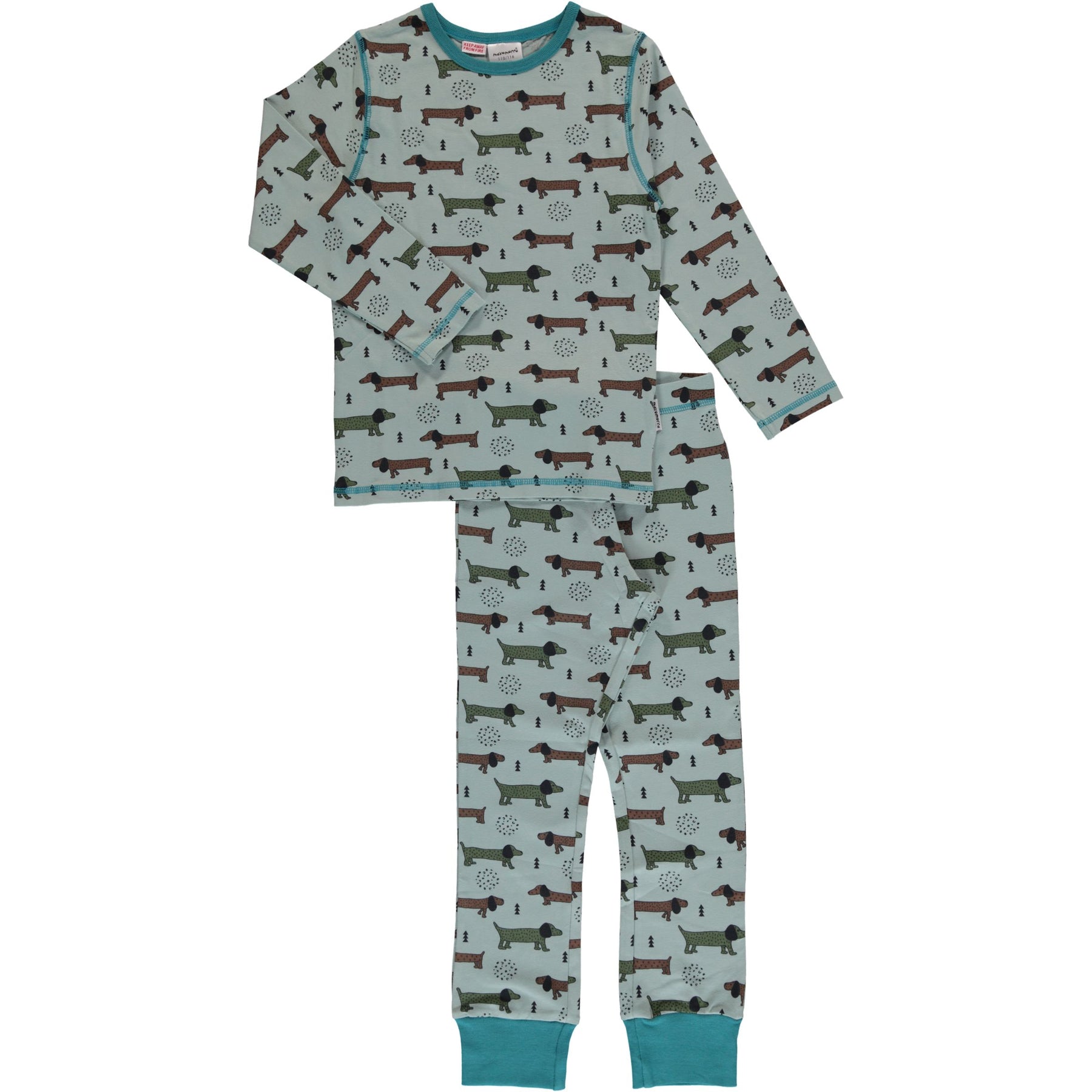 puppy print pajamas