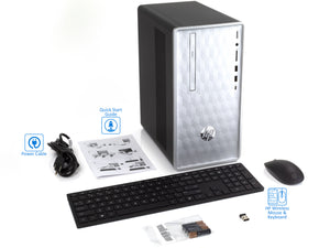 Refurbished HP Pavilion 590 Desktop, Intel 6-Core i5-8400 Upto 4.0GHz, 32GB  RAM, 256GB SSD + 1TB HDD, DVD-RW, VGA, HDMI, Card Reader, Wi-Fi,