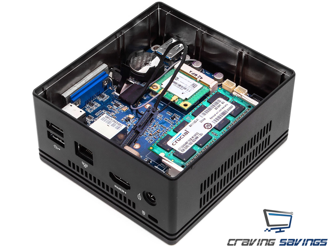 GIGABYTE BRIX GB-BXBT-2087 Ultra Compact PC, Celeron N2807, 4GB – PCs