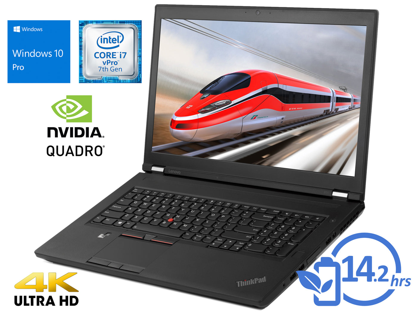 Lenovo P71 17 Uhd I7 70hq 8gb Ram 256gb Ssd Quadro P3000 Win1 Craving Pcs