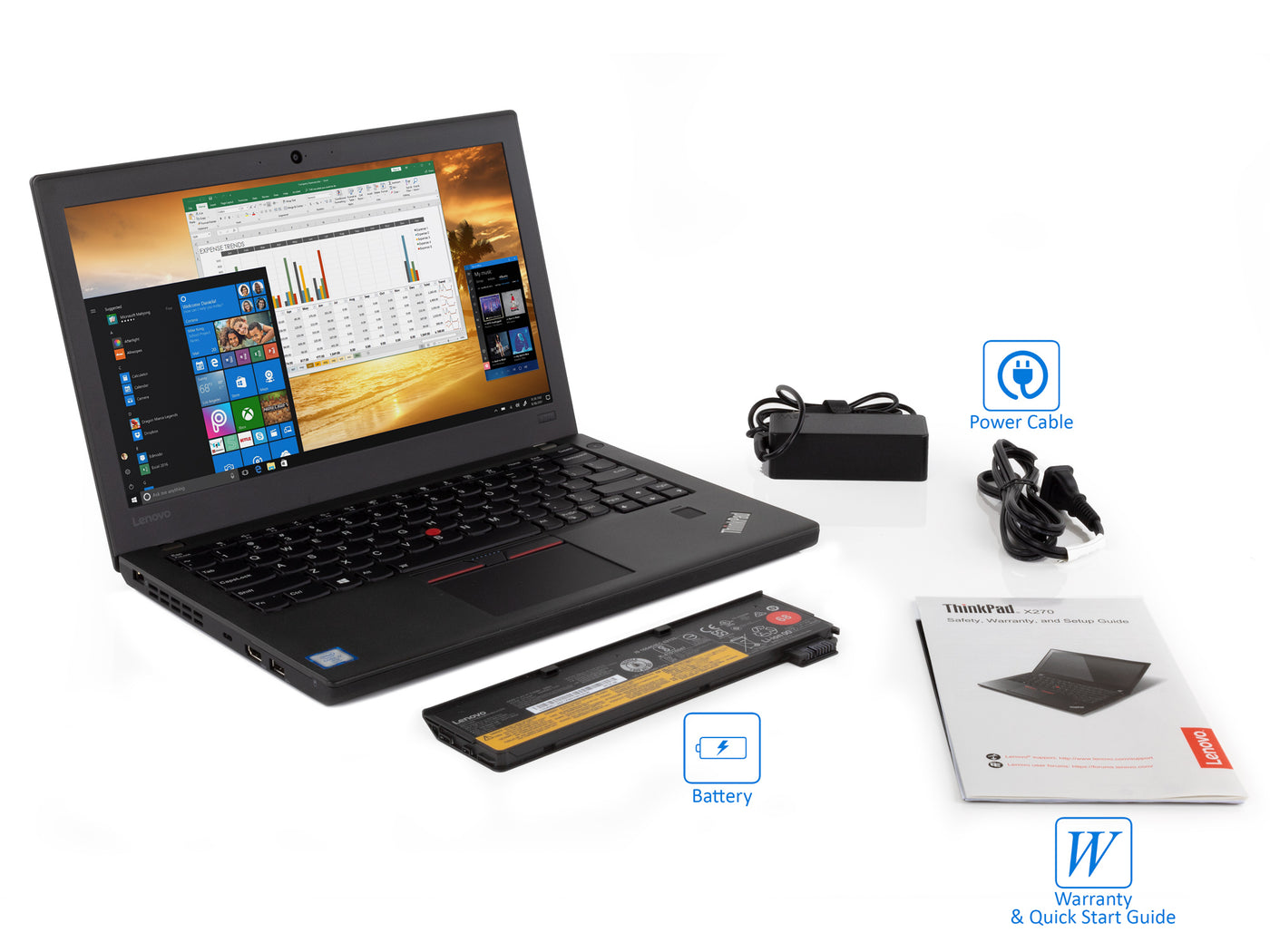 Lenovo Thinkpad X270 Laptop 12 5 Ips Hd I7 6600u 8gb Ram 180gb Ss Craving Pcs