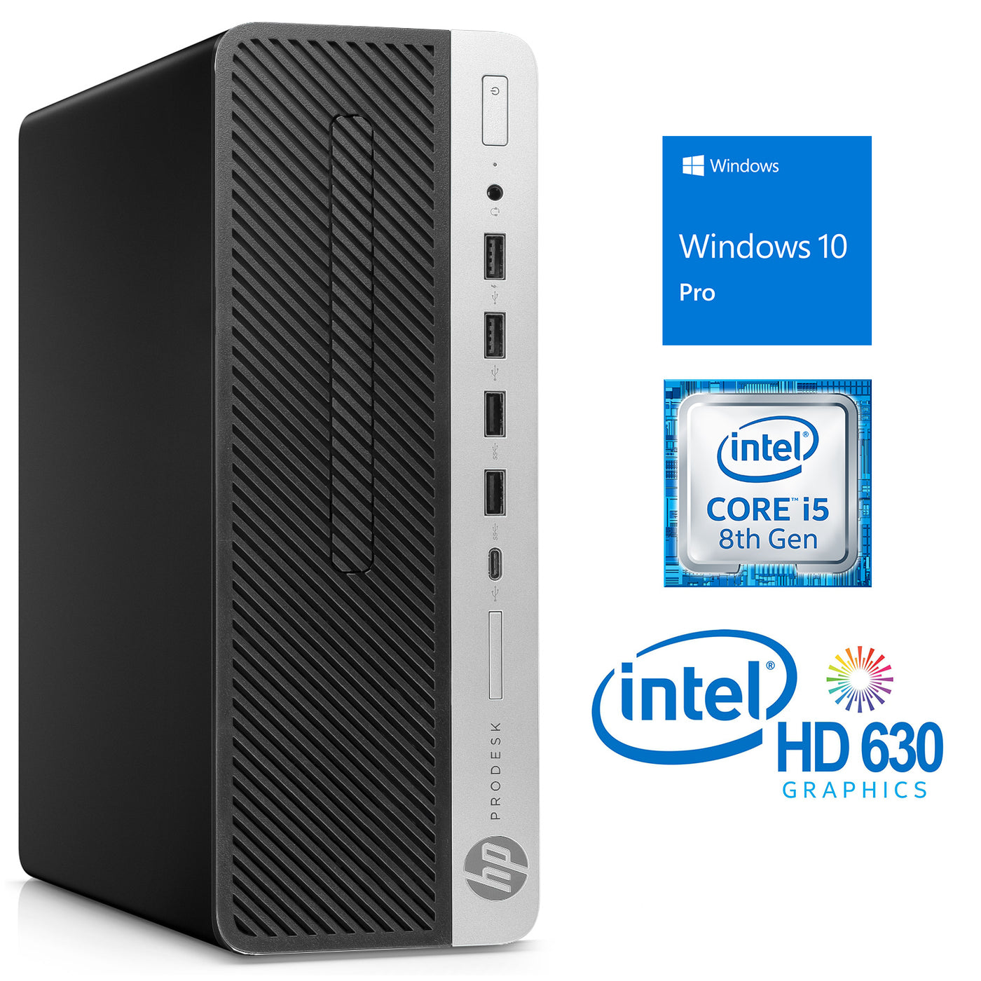 HP ProDesk 600 G4, i5-8500, 8GB RAM, 1TB SSD +1TB HDD, Windows 10