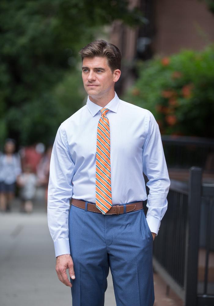 Light Blue Tailored Fit Dress Shirt