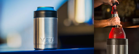 Yeti Colster Beer Can Bottle Insulator Stainless Steel