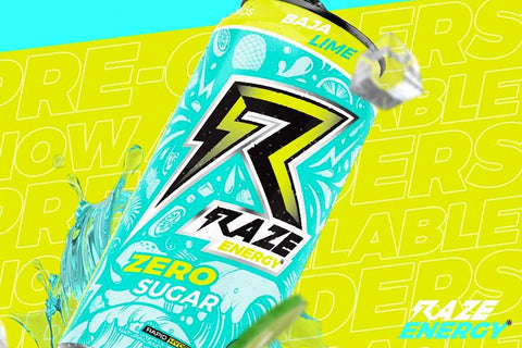 Repp Sports Raze Energy Drink Can New Baja Lime