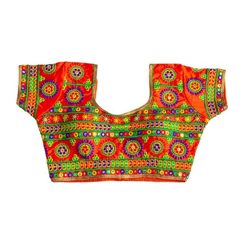 Gujarati work Multi color choli blouse