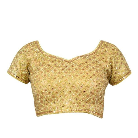 Heavy embellished Blouse with short sleeves