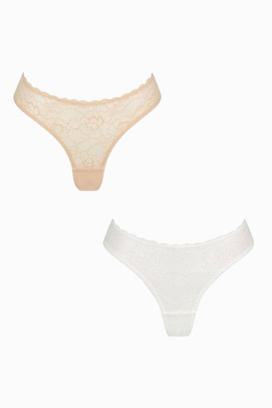 Willow Thong White