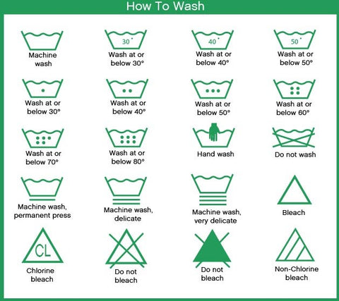 Laundry care symbols