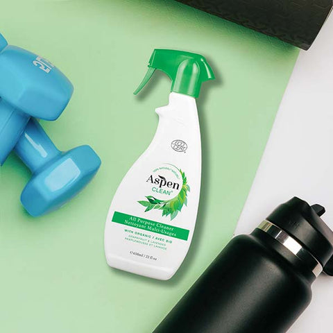  AspenClean Natural All Purpose Cleaner with yoga mat