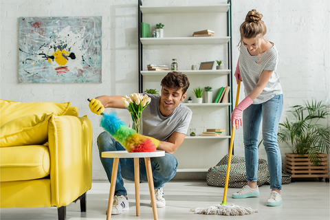 Professional Spring Cleaning Checklist - Living areas