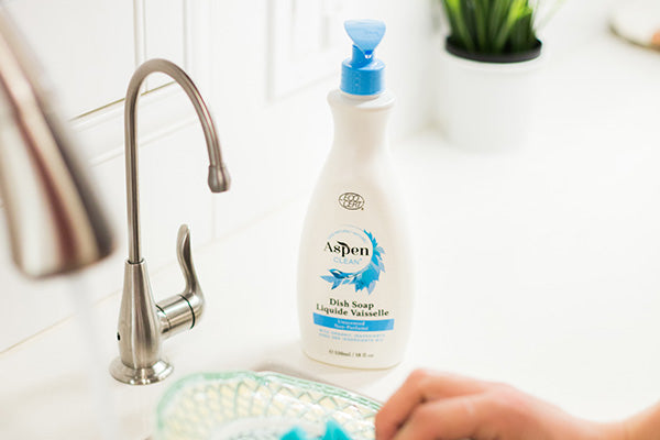 AspenClean natural dish soap unscented