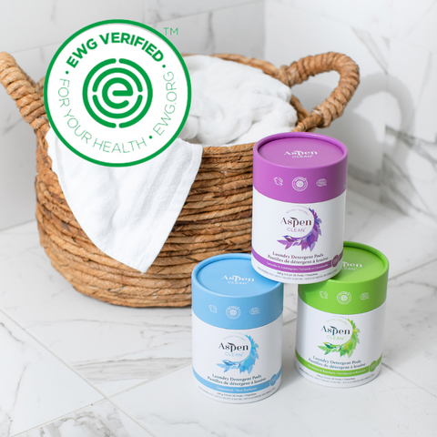 AspenClean EWG Verified Laundry Pods - Eco-Friendly & Plastic Free