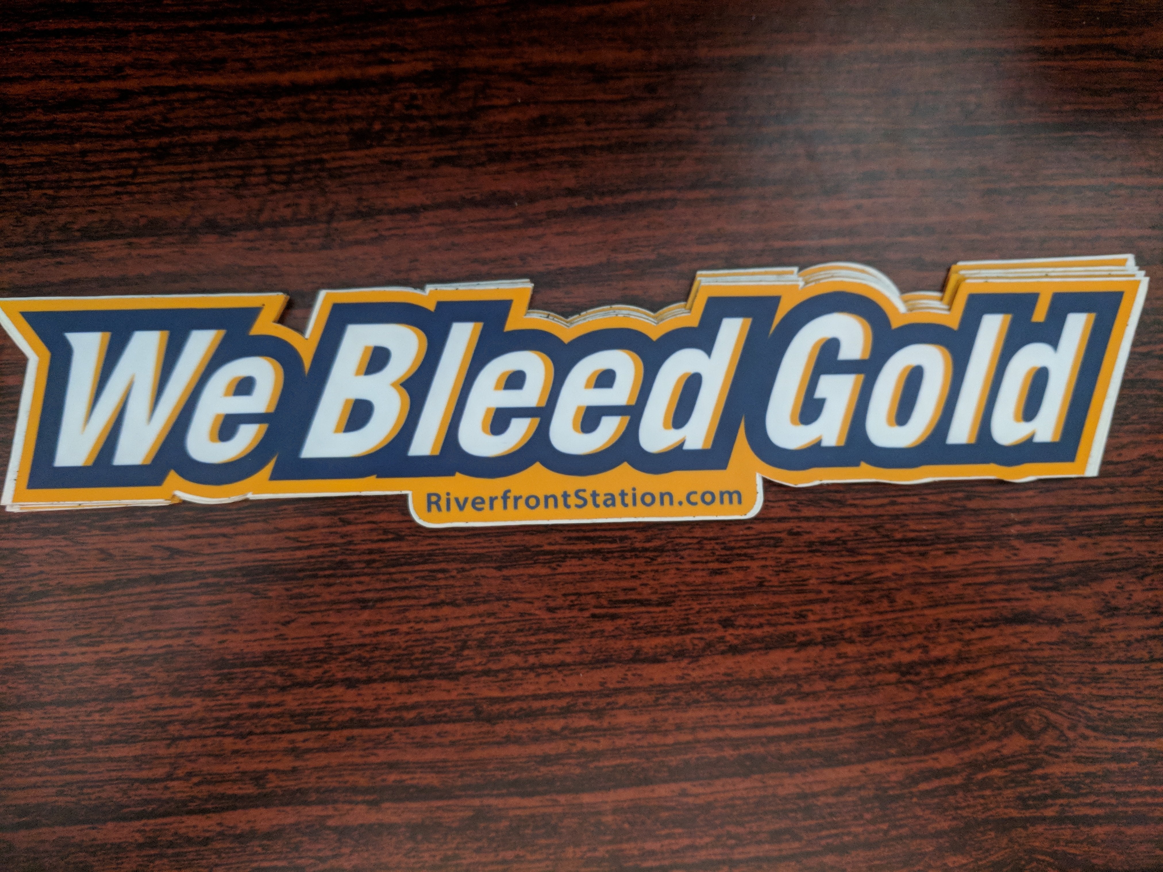 We Bleed Gold Sticker