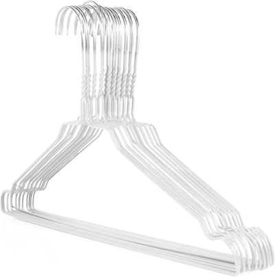 Wire Shirt Hangers - 18, White