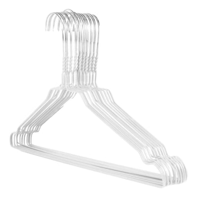 BriaUSA Heavy Duty 50 Pack Coat Hangers 18 inch Length 11.5 Gauge Thickness  Galvanized Metal Wire