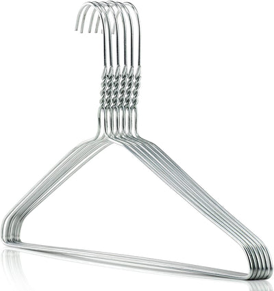 Commercial Grade Metal Shirt Hangers - 18 Length/ 14.5 Gauge - 500/Box -  Galvanized - Cleaner's Supply