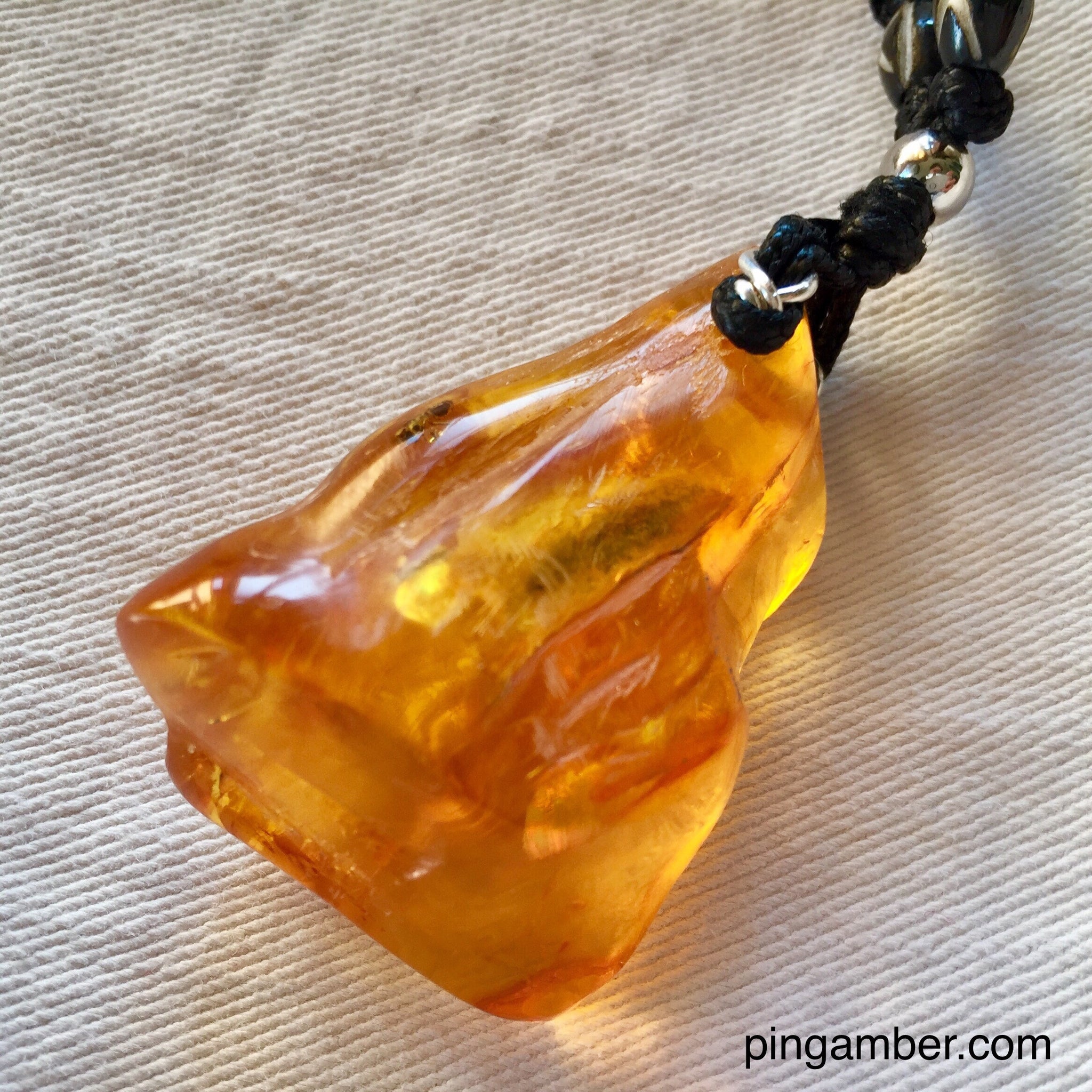 Huge Baltic Amber with Insects Pendant Unisex – Ping Amber Jewelry