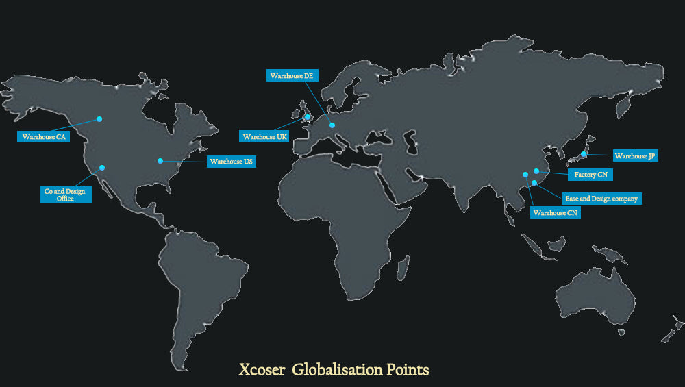 XCOSER-GLOBALISATION-POINTS-WAREHOUSE-FACTORY-DESGIN-OFFICE